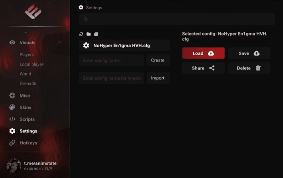 Enigma Config